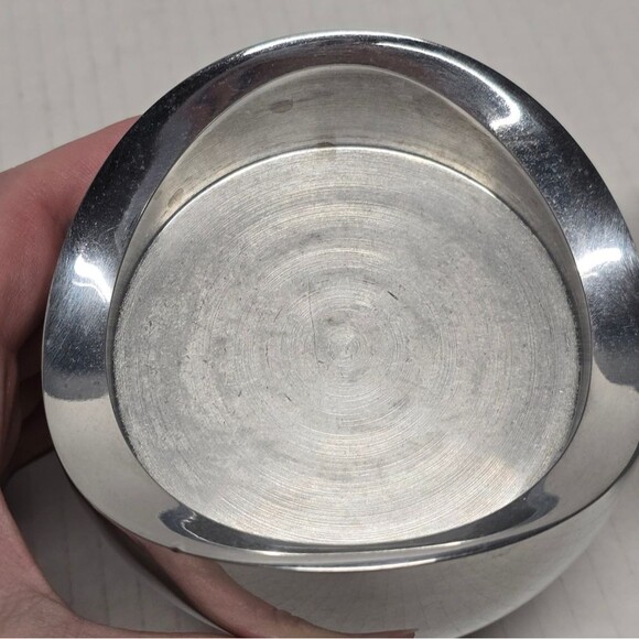 Nambe Lasso Candle Holder MCM 6176 Neil Cohen Vintage 1998 Metal Pair - Picture 6 of 9